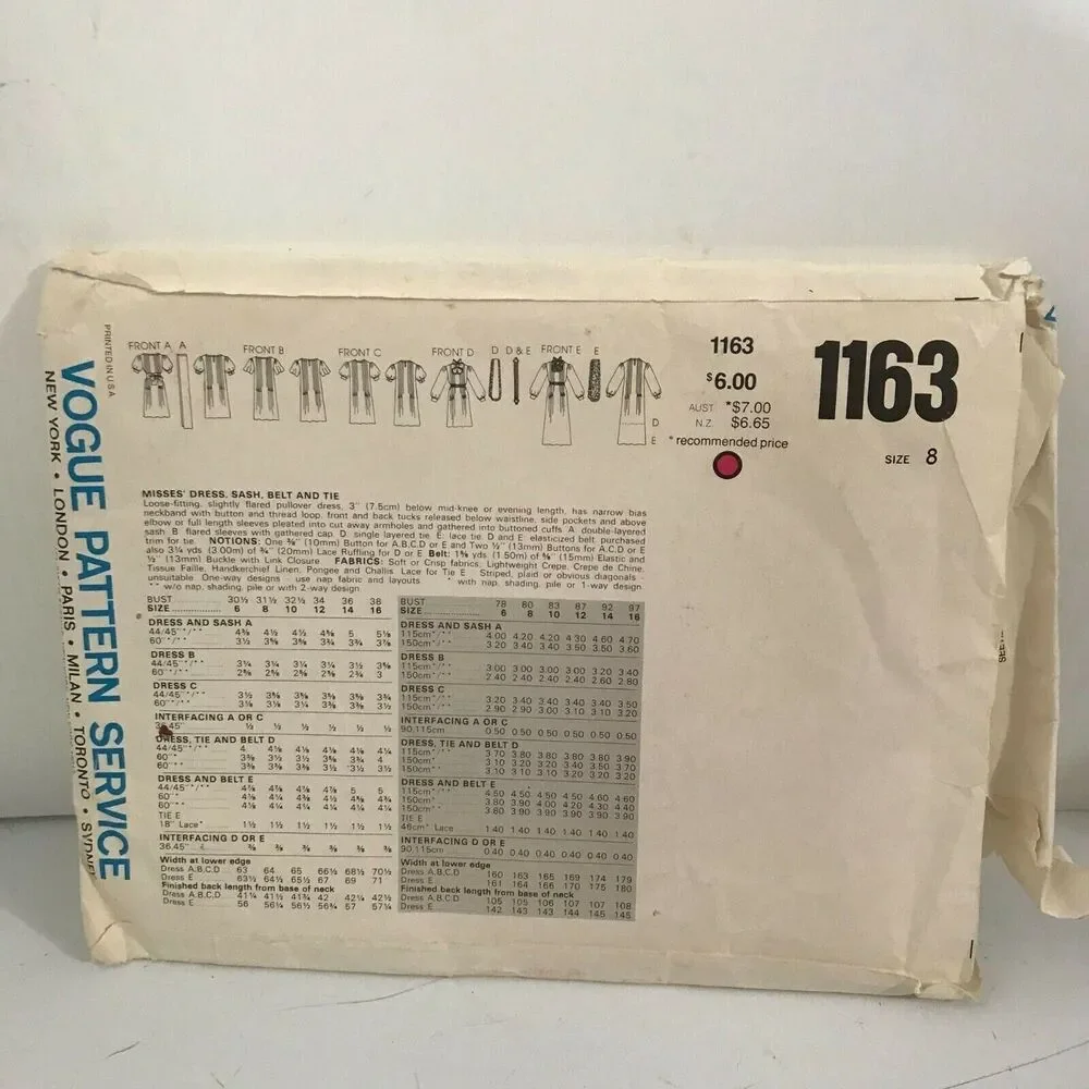 Vogue #1163 vintage